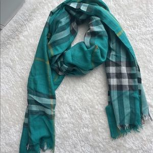 Burberry lightweight wool silk scarf